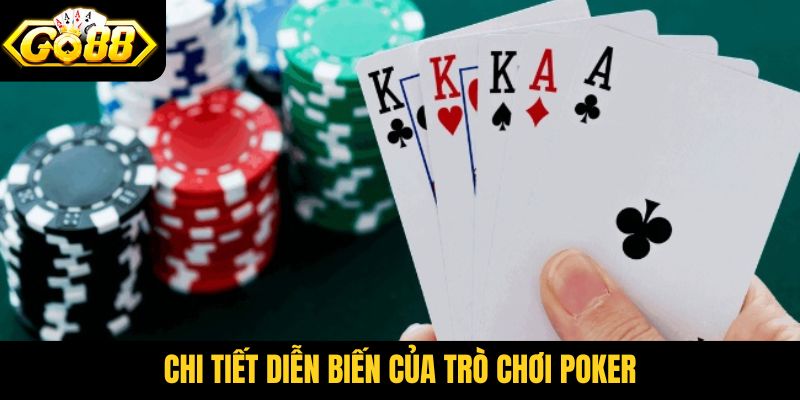 Chi tiết diễn biến của trò chơi Poker