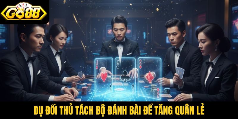 Dụ đối thủ tách bộ đánh bài để tăng quân lẻ